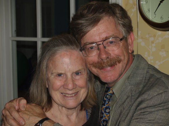 With Molly at Fall Dance at memory care facility